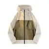 Color Blocking Assault Suit Mens New Spring and Autumn Oversized Jacket American Baseball Hooded Top Cilb