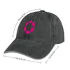 Bérets Polkadot DOT Crypto Altcoin - Clean Pink Outline Logo Variante #1 Cowboy Hat Sun Cap Sunhat Chapeaux pour femmes 2024 Hommes