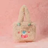 Vente chaude mignon petit sac en peluche de dessin animé de monstre avec une grande capacité étudiante une épaule sac à main sac fourre-tout cadeau style Instagram
