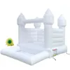 4,5x4,5 m (15x15 pés) Com soprador atacado Mini toldder branco inflável bounce house Kids jumper comercial castelo saltitante de casamento com piscina de bolinhas para eventos de festa