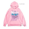 Spider Hoodie Women Web Foam SP5der Pullover Men hip-Hop Young Sweatshirts Fashion Designer Top Black Brown Pink Tracksuit 539