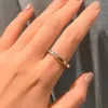 Designer-Ring für Damen, 925 versilberter Roségold-Verschlussring, luxuriöser Charm-Geschenk, klassische Marke, Liebesschmuck, Frühlingsmode-Stil, Größe 7