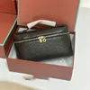 Lp19 Lunchbox-Tasche aus echtem Leder, Tasche im gleichen Stil, Litschi-Muster, Rindsleder-Handtasche, einfache Umhängetasche für Damen 240315