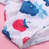 Enfants cerise fraise imprimé une pièce natation enfants été princesse maillots de bain enfants piscine SPA maillot de plage Z7201