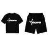 Trainingspakken voor heren Zomerpak Letter Grafische print Heren T-shirt met korte mouwen Shorts Tweedelige set Casual trainingspak