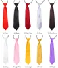 100Pc Baby Boy School Wedding Elastic Neckties neck TiesSolid Plain colors 30 Child School Tie boy2460083