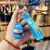 Designer Keychains Cartoon backpack duck doll key chain car bag pendant little yellow ring small gift T220909 8YJ6