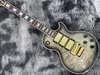 Chinesische OEM-E-Gitarre mit Flammenahorndecke, goldene Hardware, Duplex-Tremolosystem, 3 Tonabnehmer