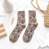 Femmes chaussettes rétro Style ethnique fleur décontracté confortable dames drôle mignon printemps automne coton filles Sox cadeaux 1 paire Ws204