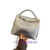 Design Bottgss Ventss Andiamo Chain Crossbody Bag for women Light Luxury Small Fragrant Wind Summer Texture Large Capacity Womens 2024 Water With Real Logo