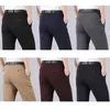 Costumes pour hommes d'affaires formel costume pantalon hommes printemps été fermeture éclair intelligent décontracté Long moyen-âge papa pantalon 29-42 RC-01