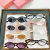 Óculos de sol Óculos de sol para mulheres Miumius Óculos de sol tartaruga óculos de sol de acetato de boa qualidade Óculos de sol estilo americano simples e elegante ao ar livre Gogglese6om