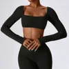 Lu Align Citron Align Manches Femmes Longues Sport Sans Couture Respirant Entraînement Slim T-shirts Athlétique Gym Push-up Course Fiess Yoga Tops ops Gym