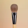 Pincéis de maquiagem Qiaolianggong Professional Handmade Brush Red Squirrel Hair Flat Round Powder Blush Face