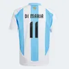 3 نجوم الأرجنتين لكرة القدم قمصان 24 25 مشجعين لاعب inter Miami Player نسخة Maradona di Maria J. Alvarez Home بعيدا