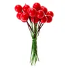 Dekoracyjne kwiaty 150pcs sztuczne łodygi holly jagry na świąteczne wieńce ślub świąteczne imprezę