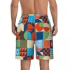 Męskie szorty stroje kąpielowe punkowa deska letnia 3D kolor y2k zabawne plażę krótkie spodnie mężczyzn design surfing szybkie suche puszki pływackie