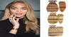 3 paquets avec fermeture en dentelle 4x4 tissage de cheveux humains indiens couleur 8 27 blond miel 30 brun Auburn précoloré Extension de cheveux Remy8886662