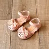 Summer Kids Shoes Fashion Leathers Sweet Children Sandals For Girls Toddler Baby Breattable Hoolow Out Bow Shoes For Girls 240229