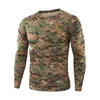 Fashion mens camouflage printed T-shirt casual trend army fan Y2K tops autumn streetwear mens long sleeved round neck tees 240305