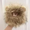 Kedi Kostümleri Sevimli Aslan Mane Peruk Şapkası Köpekler ve Süper Yumuşak Hafif Yenilik Evcil Hayvan Müdürü Pogerya Prop Malzemeleri