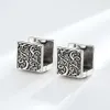 Tang Caohua Square Double Sided Ear Buckle Women's Earrings, New and Small Form Design, High End Fashion, Light Earrings