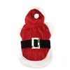 Hundkläder Red Pet Christmas Transformations Santa Claus Clothing Classic Coat