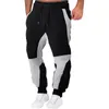 Pantalons pour hommes Printemps Automne Large Lâche Casual Hommes Patchwork Neuf points Sports Corde Élastique Pantalon Respirant