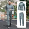 Heren trainingspakken sneldrogend man buiten windjack casual tops broek kwaliteit ademend sport hoodies jassen joggen run kleding set