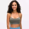 Lu Align Lemon Padded Lengthen Verison Zenyoga Y-STRAP Running Gym Workout Women Naked-feel Fabric Plain Sport Yoga Bras Fiess Crop Tops J