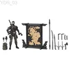 Anime Mangá G.i.Joe Snake Eyes Deluxe Edition Figuras de Ação Conjunto de Brinquedos Ko 6 Polegada Estátuas Móveis Modelo Boneca Ornamento Colecionável Presentes YQ240315