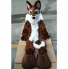 Halloween Husky Dog Fox Fursuit Costume della mascotte Vestito operato da carnevale Vestito operato a tema cartone animato per uomo Donna Abito da festival