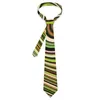 Laço laços linhas coloridas gravata impressão abstrata líquido casamento pescoço elegante para homens design colarinho de colarinho de aniversário presente