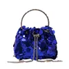 Top Shoulder Bags High Quality Designer Handbags Tote Bag Womens Metal Tassel Sequin Dinner Handheld Crossbody Bucket Mouth 240311