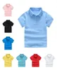 RetailWhole Kids Boys Girls 18y Lapel Cotton Polos Pullon Tshirt Baby Fashion Preppy Tops Tees Children Designer Clothes5553797