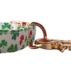 Hundhalsar Pet Irish Necklace Justerbar blommakatten kostym krage med festlig bowtie för salongparti