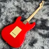 Chitarra elettrica Custom Vicers ST, tastiera in palissandro a 6 anelli di colore rosso massiccio