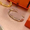 Sieradenontwerper armband sier rosé goud klassieke armband vrouwen mannen bruiloft voor koppels merk valentijnsdag cadeau met doos originele kwaliteit