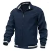 Giacche da uomo Moda Commercio estero Giacca versatile casual Cappotto sportivo solido primaverile e autunnale