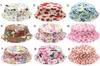 Mix 30 Farben Koreanische süße Kinder Fischerhut Sunshine Casual Designer Caps Kinder Blume bedruckte Baumwolle Eimer Hut Baby Hüte fit4258664