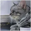Colliers de chien Laisses Designer Chat avec cloche classique motif de lettre de luxe Kitty réglable pendentif chaton sécurisé idéal pour fille chats garçon Dhjzr