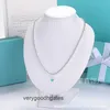 Tifaniym classique version haute T Home émail 4 m perle coeur bleu amour bouddha collier femmes blanc cuivre plaqué argent épais CNC acier estampé pendentif en forme 8VNL