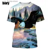 T-shirts pour hommes Tempérament populaire Confortable Mode décontractée Impression 3D Funny Eagle Hommes Femmes T-shirt Pop Culture Strtwear Cool Tops Y240321