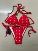 Women Designers Bikini zestawy seksowne czyste paski kształt stroju kąpielowego panie kostium kąpielowe kostiumy pływania zużycie plażowe kobiety kąpielowce bikedyk mieszane marki kąpielowe v345 v345