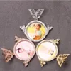 Hiphop Butterfly Head Pendant Microinlaid Zircon Hipster Personal Po Angel Necklace for Women Men 240311