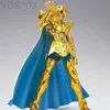 Anime Manga en stock modèle MC Saint Seiya Cloth Myth Ex 2.0 Leo Lion Aiolia figurine d'action or chevaliers du zodiaque or/24K jouet cadeau de noël YQ240315