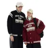 Printemps brodé Design personnalisé unisexe porter collège Baseball manteau Letterman varsity veste pour hommes femmes 12