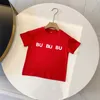 Kids girls boys cotton tshirts fashion summer round neck print letter classic T shirts jumper pullover girl boy luxury designer tees childrens baby clothing