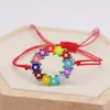 Bracelet en perles Miyuki pour femmes, cercle coloré, amour, bohème, arc-en-ciel, noël