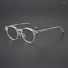 Solglasögonramar Retro Frostade glasögon Fram Personlig trä Ultralätt platta Myopia kan utrustas med grader